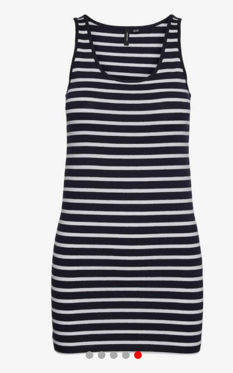 Striped Sleeveless Bodycon Dress